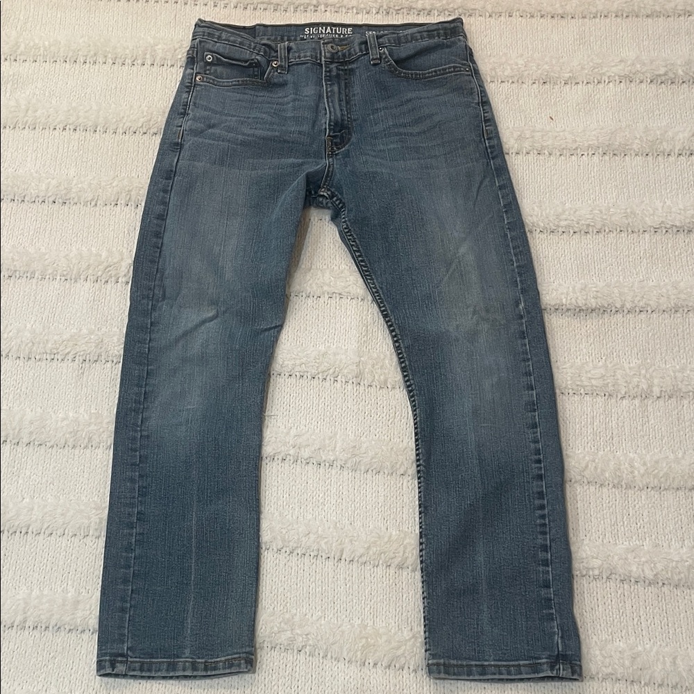 Signature by Levi Strauss & Co S51 straight Men's Classic Denim Jeans 32x30